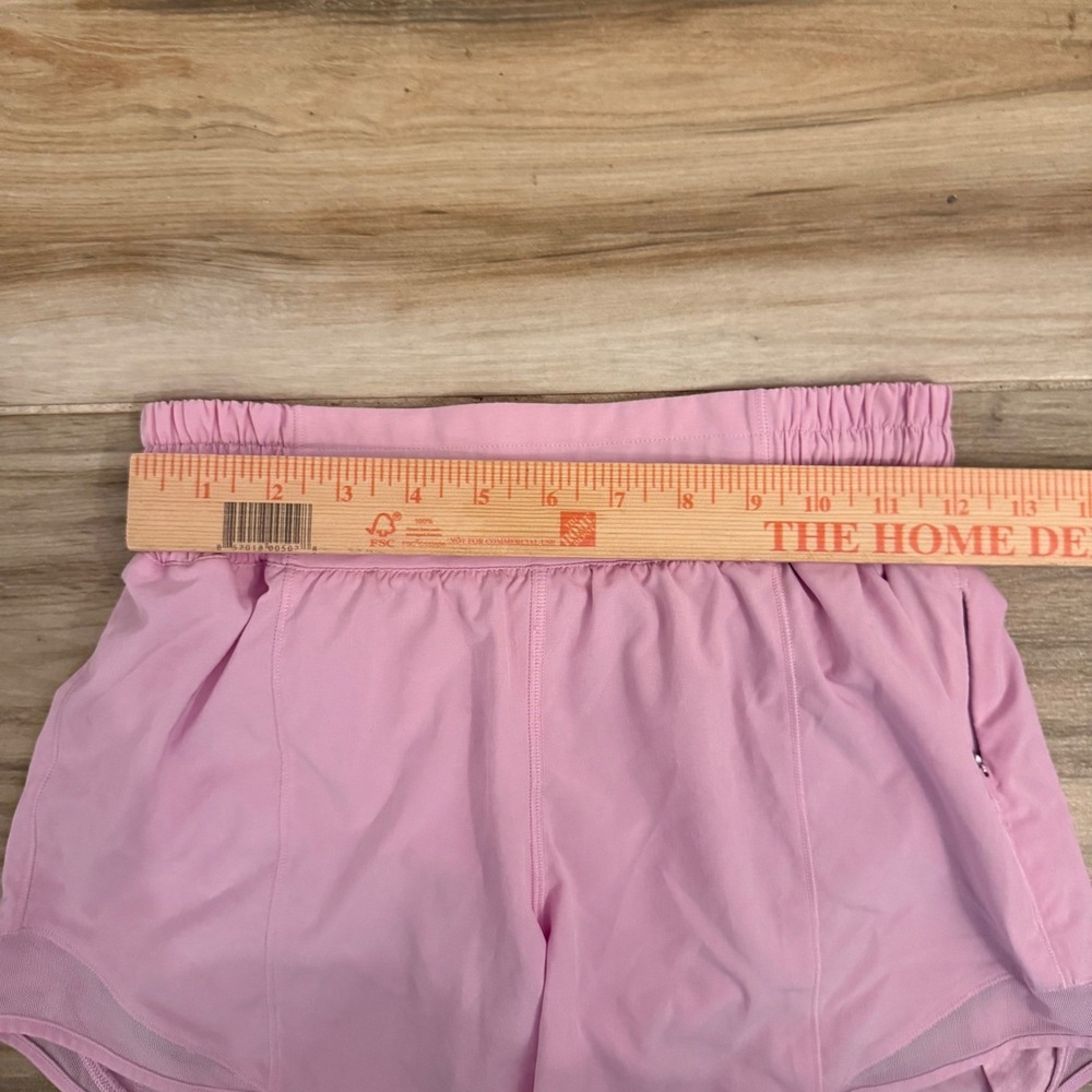 Lululemon Hotty Hot High-Rise Lined Shorts Pink Size 4 Athletic Running Gym - Picture 6 of 7